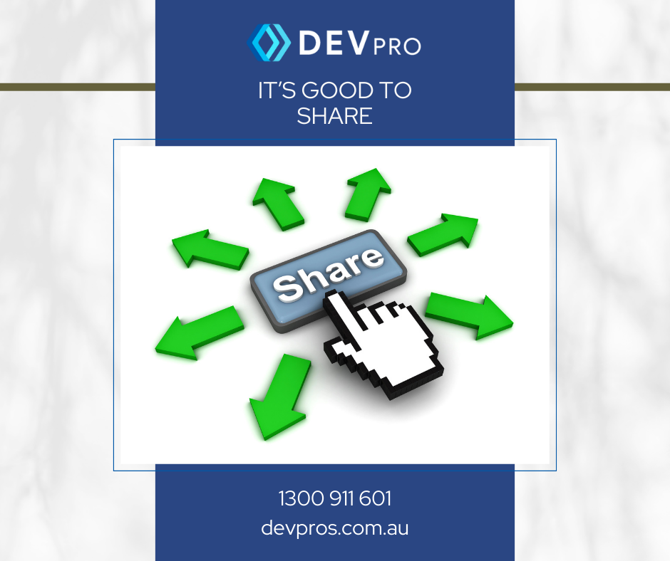 It’s Good to Share-Custom Software Development - DevPro