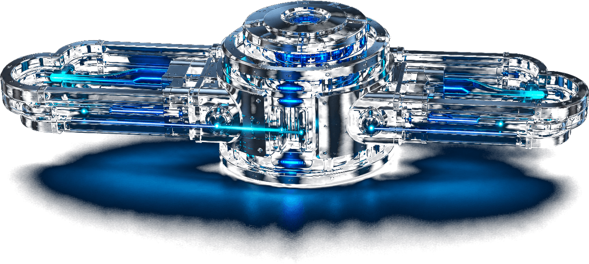 AI workflow systems, a 3D render of an automated routing machine moving work between stages